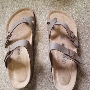 Cushionare "luna" brown sandals